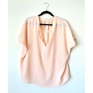 Peach Short Sleeve Top